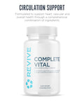 Revive Md Supplements & Support Complete Vital (120 Vegetarian Capsules) - Nac & Coq10 Supplement Supports Health & Antioxidant Activity (30 Servings)