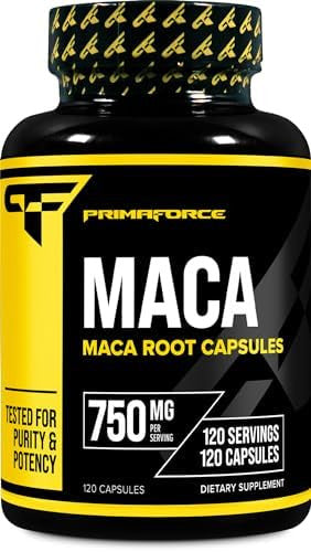 Primaforce Organic Maca Root Capsules (750 Mg) (120 Caps) Nongmo Gluten