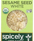 SPICELY Organic White Sesame Seeds 0.45 OZ