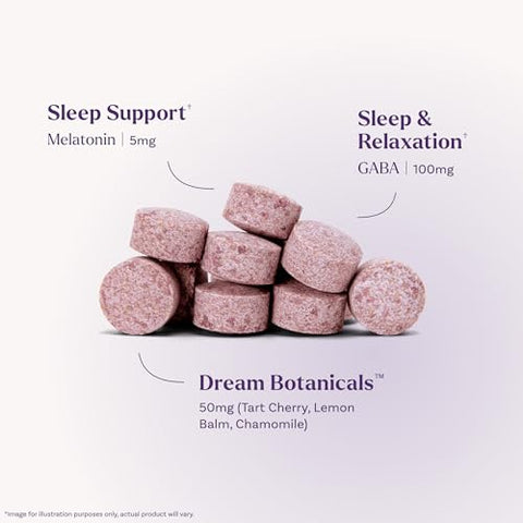 Natrol Ultra Sleep 3-In-1 100 Drug-Free Sleep Aid Blend With Melatonin Gaba & Botanicals Dietary Supplement Non-Habit Forming 30 Fast Dissolve Tablets