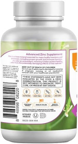 Zahler Zinc 50Mg, Supports Immune And Antioxidant Protection, Certified Kosher, 90 Capsules