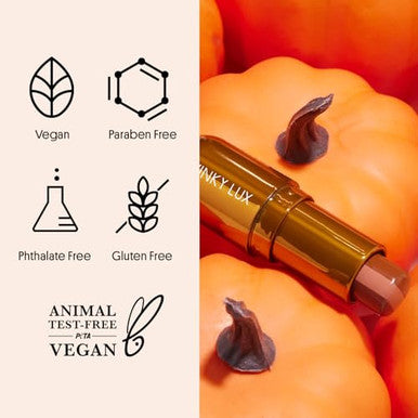 Winky Lux Pumpkin Spice Latte Balm Hydrating Lip Balm Sheer Nude Tint With Vitamin E And Jojoba Oil To Moisturizer Lips Vegan & Cruelty