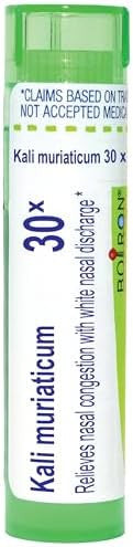 Boiron Kali Muriaticum 30X For Nasal Congestion With White Nasal Discharge 80 Pellets