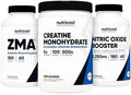 Nutricost Creatine 500 Grams Nitric Oxide 180 Capsules And Zma 180 Capsules Bundle