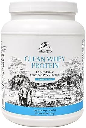 Mt. Capra Clean Whey Protein Unsweetened And Capragreens
