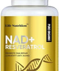 Life Nutrition-Nad Supplement 1000Mg 120 Capsule - True Nad+ & Resveratrol,Nmn Alternative For Anti-Aging Natural