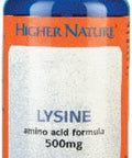 (2 Pack) - Higher Nature - Lysine 500mg | 90's | 2 Pack Bundle