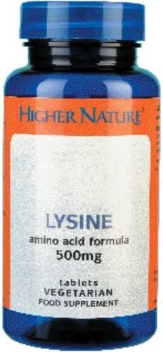 (2 Pack) - Higher Nature - Lysine 500mg | 90's | 2 Pack Bundle