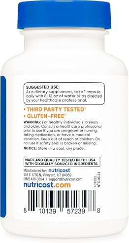 Nutricost Copper Glycinate Capsules (120 Capsules, 3Mg Copper Per Serving) - Non Gmo, Vegan