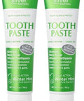 American Biotech Labs Silver Biotics Tooth Paste Silversol Ag'"O'" 20 Ppm Nanosilver Infused + Abovesea Coral Calcium Naturally Whitening Flouride Winter Mint 4 Oz