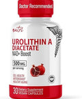 Nutri Urolithin A Supplement 500Mg - Powerful Nad+ Boost, Antioxidant, Cell Repair - 3Rd Party Tested - 500 Mg Urolithin A - 30 Vegan Capsules 2 Week+ Supply - More Effective Pomegranate Supplement