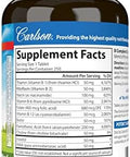 Carlson B Compleet 50 Balanced Vitamin B Complex Energy Production Cellular Support and Optimal Wellness 250 Tablets