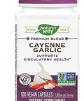 Nature's Way Cayenne Garlic, 40,000 HU Potency, 100 Vcaps (Packaging May Vary)