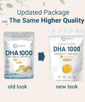 Micro Ingredients Omega 3 Fish Oil Dha Supplements 1000Mg With Epa 500Mg 200 Softgels Lemon Flavored Burpless (Enteric Coated) Deep Sea Fresh Fish Wild Caught From Norwegian Waters Mercury Free