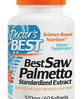 Doctor's Best, Saw Palmetto, Standardized Extract with Euromed, 320 mg, 60 Softgels, soy-free, gluten-free