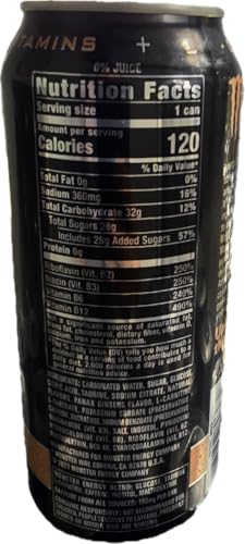 Monster Reserve Peaches N' Cream Energy Drink, 16 fl oz, Pack of 24 Cans