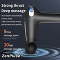Zenpulse: Deep Tissue Percussion Massage Gun Easy-To-Use Comfortable Light Handheld Personal Massager For Pain Relief Therapy Neck Back Leg Shoulder Quiet Portable Fast Muscle Recovery Relaxation
