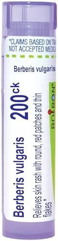 Boiron Berberis Vulgaris 200Ck For Skin Rash With Round Red Patches & Thin Flakes 80 Pellets