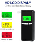 Layfitty Breathalyzer2026 Upgraded Alcohol Tester With Blue Lcd Digital DisplayPortable Alcohol Tester For Home Or Party Use With 10 Mouthpieces