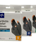 Curad Arthritis Relief Compression Gloves Large Gray 1 Pair