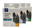 Curad Arthritis Relief Compression Gloves Large Gray 1 Pair