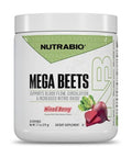 Nutrabio Mega Beets Organic Beet Root Powder Nitric Oxide Superfood No3-T Nitrates And Antioxidants - Supports Performance Circulation Blood Flow Overall Health 30 Servings