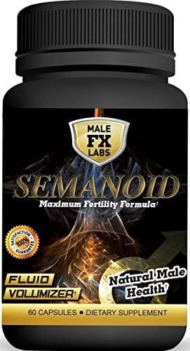 Semanoid (60 Caps) Maximum Fertility Formula And Semen Volumizer - Advanced Fertility Ingredients And Male Prenatal Vitamin Blend, 1 Month Supply