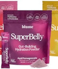 Blume Superbelly Variety Pack Gut Health Hydration Packets Sugar- With Prebiotics Probiotics Apple Cider Vinegar And Electrolytes Strawberry Lemon And Acai 45 Sticks
