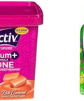 Viactiv Calcium Chews & Vitafusion Omega-3 Gummy Vitamins Bundle - 60 Calcium Chews For Bone Health + 120 Omega-3 Gummies For Heart Health