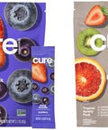 Cure Hydration Plantbased Electrolyte Drink Mix Energy & Dehydration Bundle No Sugar Coconut Water 100Mg Caffeine Nongmo Vegan 14Pack Acai Berry & 8Pack Tropical Variety