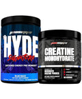 Prosupps Hyde Signature Sustained Energy Pre-Workout Blue Razz - 60 Servings And Creatine 300 Bundle