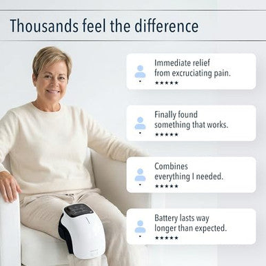 Forthiq Knee Massager Smart For Pain Relief With Heat And Red Light Therapy 2026 Updated Edition Relax Tight Muscles Ideal For Men & Women Fsa-Hsa Eligible