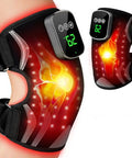 Puroth Red Light Therapy Knee Brace With Massage 3 Vibration Knee Massager With 660Nm 850Nm Infrared Red Light 5000Mah Cordless Electric Heated Knee Wrap For Knee Joint Elbow For Men Women