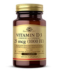 Solgar Vitamin D3 (Cholecalciferol) 1000 Iu Tablets 90 Count