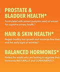 Pumpkin Seed Oil - USDA Organic - Cold Pressed for Hair, Prostate, and Hormone Support - 2 Month Supply - Liquid Drops for Men and Women - Vegan, Non-GMO, and Gluten Free - Unflavored, 1 Fl Oz