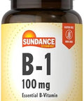 Sundance Vitamin B1 100Mg 100 Tablets Essential Vitamin Supplement Vegetarian Nongmo And Gluten Formula
