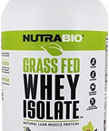 Nutrabio Grass Fed Whey Isolate Protein Powder 25G Of Protein Per Scoop Sugar Natural Lean Muscle Protein Supplement Vanilla 2 Pounds 29 Servings