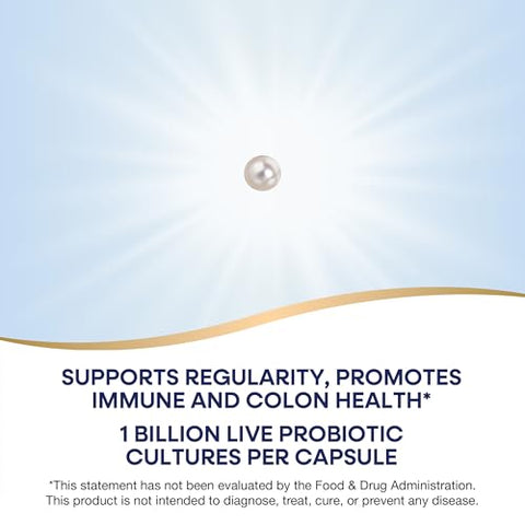 Nature'S Way Pearls Adult 50 Probiotic Probiotics For Digestive Health Supports Regularity Immune & Colon Health 1 Billion Cultures No Refrigeration Needed 30 Softgels