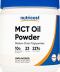 Nutricost Mct Oil Powder 1Lb (16Oz) Great For Keto Ketosis And Ketogenic Diets Zero Net Carbs Nongmo + Gluten (Medium Chain Triglyceride)