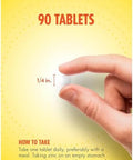 Sundance Vitamins Chelated Zinc 50 mg (Gluconate) 90 Tablets Pack of 2