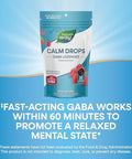 NatureS Way Calm Drops Works Quickly To Help Ease Stress (1) FastActing Gaba Individually Wrapped Lozenges Raspberry Flavored 30 Lozenges