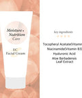Ceramide Moisture Cream With Vitamin E 5% Soothing Face Moisturizer For Dry Sensitive Skin Hydrating Facial Cream With Niacinamide And Hyaluronic Acid 4 Fl Oz (120Ml)