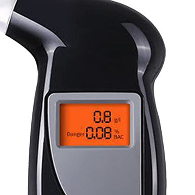 Tyenaza Breath Alcohol Tester Black Portable Sensitive High Accuracy Air Blowing Alcohol Tester With 5 Mouthpieces For Personal & Professional Use