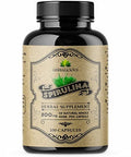 HERBALICIOUS Spirulina Capsules-Natural Daily Superfood Supplement-Blue Green Algae Extract With B Vitamins, Iron, Amino Acid&Antioxidants To Support Immune System Function, Total Body Cleanse 100Pcs