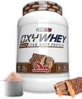 Ehp Labs Oxywhey Whey Protein Isolate " 25G High Protein Low Carb Sugar Meal " Lean Whey Powder For Muscle Recovery " Nongmo Gluten " 25 Serves " Strawb. Milkshake