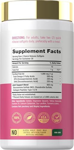 Carlyle Joint Support For Women 60 Softgels