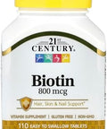 21St Century Biotin 800 Mcg 110 Tablets