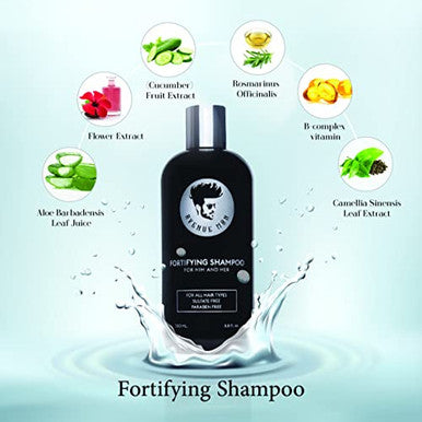 Avenue Man Hair Thickening Shampoo For Men - Detox & Repair With Pine Tar Biotin & Vitamins A/C/E - Lightweight Moisture & Strength Women & Men Shampoo With Biotin - 12 Fl Oz Fortifying Formula