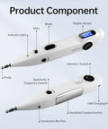 Leawell Electronic Acupuncture Pen Meridian Acupoints Finder Electric Acupressure Point Muscle Massage Pulse Therapy Tool For Pain Relief Rechargeable