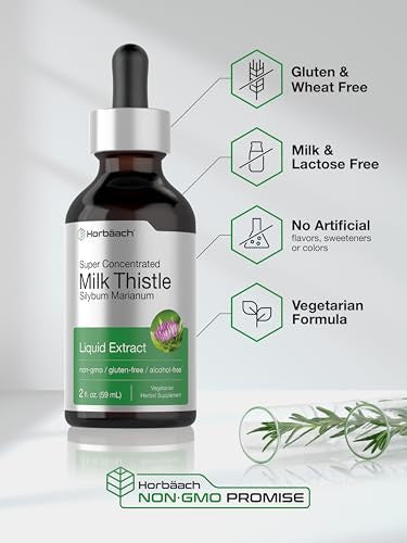 Horbaach Milk Thistle Extract Liquid 2 Fl Oz